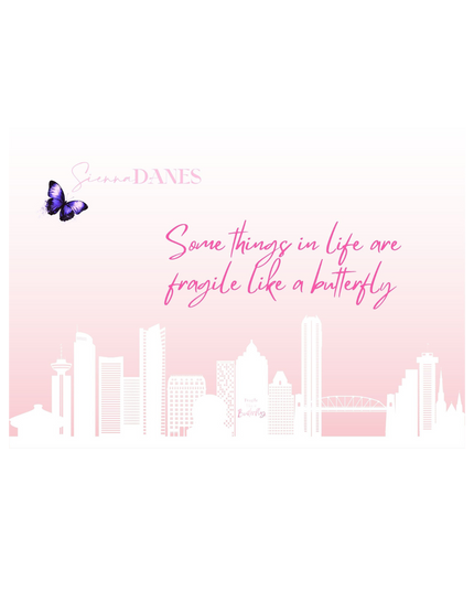 Postkarte "Fragile like a Butterfly"