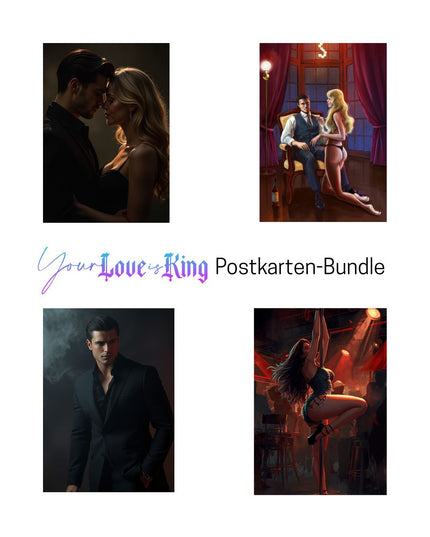 Postkarten-Set Your Love is King